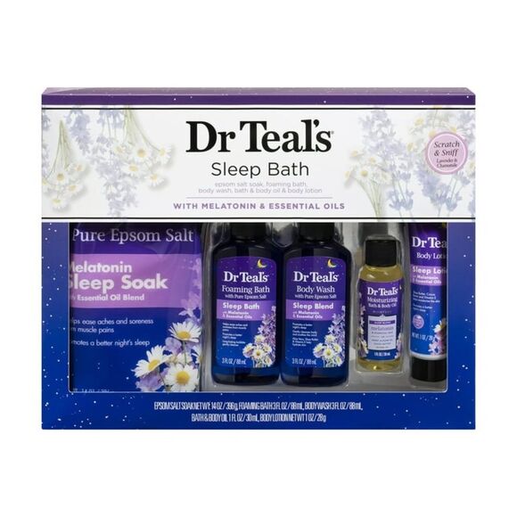 Dr Teal's Bath and Body Regimen Relax & Relief Gift Set: Melatonin - Picture 1 of 14